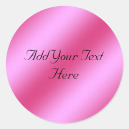 ピンクフェイクメタリックフォイルのカスタマイズ可能なシール ラウンドシール