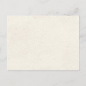 ピンクフェイクレース/クリームのパーチメント日付を保存 案内ポストカード (裏面)