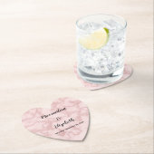 ピンクフェイク大理石 ペーパーコースター (インサイチュ)