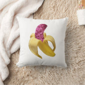 ピンクフェイク色のグリッターが美味しそうね クッション (ブランケット)