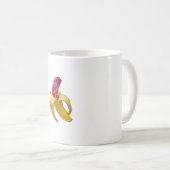 ピンクフェイク色のグリッターが美味しそうね コーヒーマグカップ (正面右)