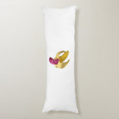 ピンクフェイク色のグリッターが美味しそうね ボディピロー (正面縦)