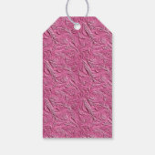ピンクフェイク革 ギフトタグ (裏面)