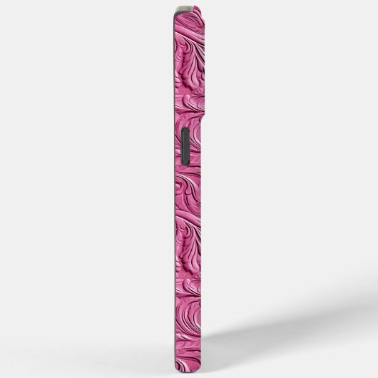 ピンクフェイク革 Case-Mate iPhoneケース (裏面 / 右)