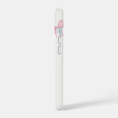 ピンクフェイスオーバーフィアiPhoneケース iPhone 15ケース (左側面)