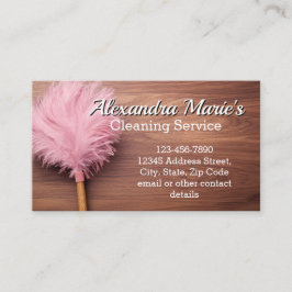 ピンクフェザーモダンクリーニングサービス 名刺