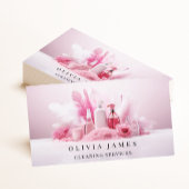 ピンクフェザー清掃サービスメイド 名刺