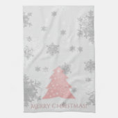 ピンクフェスティバルクリスマスツリーキッチンタオル キッチンタオル (縦)