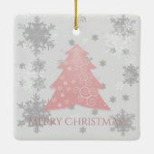 ピンクフェスティバルクリスマスツリーセラミックオーナメント セラミックオーナメント (裏面)