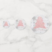 ピンクフェスティバルクリスマスツリーテーブル紙吹雪 コンフェッティ (正面)