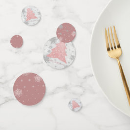 ピンクフェスティバルクリスマスツリーテーブル紙吹雪 コンフェッティ