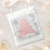 ピンクフェスティバルクリスマスツリーフェイバーバッグ フェイバーバッグ (クリップ留めされた状態)