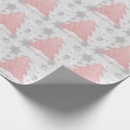 ピンクフェスティバルクリスマスツリーラッピング紙 ラッピングペーパー