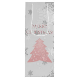 ピンクフェスティバルクリスマスツリーワイン抱き枕 ワインギフトバッグ