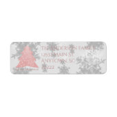 ピンクフェスティバルクリスマスツリー住所 シール (正面)