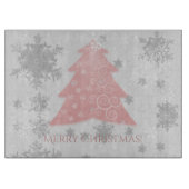 ピンクフェスティバルクリスマスツリー切断板 カッティングボード (正面)