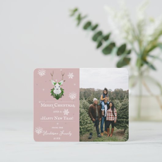 ピンクフェスティバルトナディアホリデーフォトカード シーズンカード (スタンド正面)