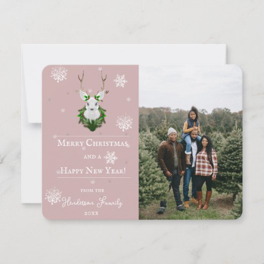ピンクフェスティバルトナディアホリデーフォトカード シーズンカード (正面)