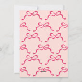 ピンクフェスティバルレトロトレンディーボウズ楕円形フォト シーズンカード (裏面)