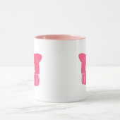 ピンクフェミニストプッシーニットハット マグカップ (中央)