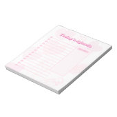 ピンクフェミニズム毎日の議題メモ帳 ノートパッド (回転)