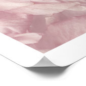 ピンクフェミニンさくらんぼの花の写真のウォールアート ポスター (角)