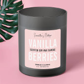 ピンクフェミニンのキャンドルまたは浴製品の包装 スクエアシール