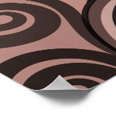 ピンクフェミニンのシダ – フロンのカールのポスター ポスター (角)