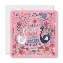 ピンクフェミニンのフローラの白鳥の母の日