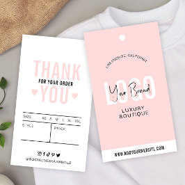 ピンクフェミニンの衣料品ラベルブティックつるラベル