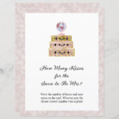 ピンクフェミニンキスブライダルシャワーゲーム (正面/裏面)