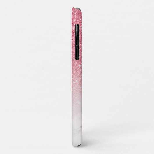 ピンクフェミニングリッターマーブルグラデーションモノグラム Case-Mate iPhoneケース (裏面/左)