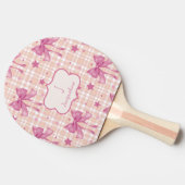 ピンクフェミニンコケット弓 卓球ラケット (横)