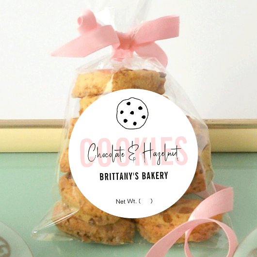 ピンクフェミニンスモダンクリプトCookieのフレーバー名 ラウンドシール