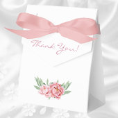 ピンクフェミニンフローラ牡丹ブライダルシャワー フェイバーボックス