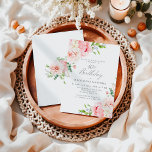 ピンクフェミニンフローラ40th誕生日サプライズパーティー 招待状<br><div class="desc">スタイル40歳フェミニンの誕生日に祝おける美しい驚きエレガントのパーティの招待状。このフローラ縁どデザインはピンクのバラと魅力的緑のフレームを持つ。この招待は、印刷された招待またはデジタルダウンロードとして利用できる。</div>