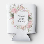 ピンクフェミニンフローラ75誕生日 缶クーラー (裏面)