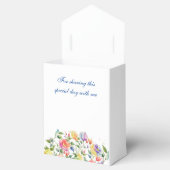 ピンクフェミニンブライトフローラバラブライダルシャワー フェイバーボックス (オープン)