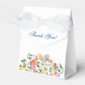 ピンクフェミニンブライトフローラバラブライダルシャワー フェイバーボックス (正面サイド)