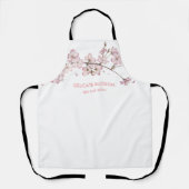 ピンクフェミニンブロッサムフローラショップサロン エプロン (正面)