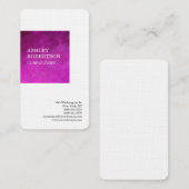 ピンクフェミニンプロフェッショナルモダンミニマル 名刺 (正面/裏面)