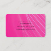 ピンクフェミニンミニマルプロフェッショナル平野 名刺 (裏面)