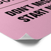 ピンクフェミニンヨガスタジオロゴマーケティングフィットネス ポスター (角)