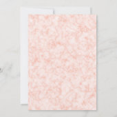 ピンクフェミニンローズフローラ75thバースデーパーティー 招待状 (裏面)