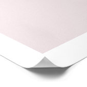 ピンクフェミニン引用文タイポグラフィ前向きウォールアート ポスター (角)