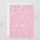 ピンクフェミニン誕生日招待状 招待状 (裏面)