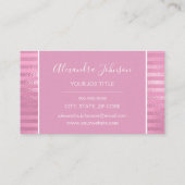 ピンクフォイルストライプマッサージとスパロイヤリティ ロイヤリティカード (裏面)