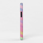 ピンクフォイルルックシェブロン Case-Mate iPhoneケース (裏面/右)