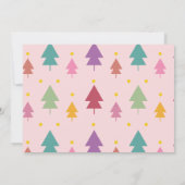 ピンクフォトクリスマスレインボーホリデープレグナンシング 案内状 (裏面)