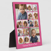 ピンクフォトコラージュ – 最大14枚の写真を追加 フォトプラーク (側面)
